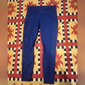 Fabletics Blue Leggings Stretchy Full-Length NWOT  Size L